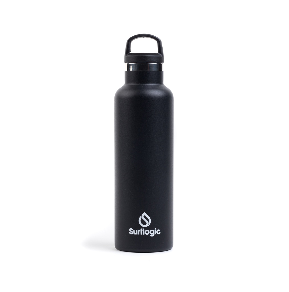 Botella boca estándar 600ml negra