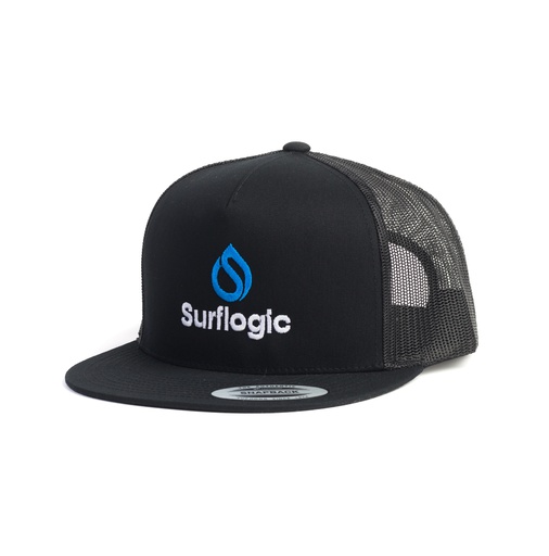 [59913] Gorra flat trucker negra
