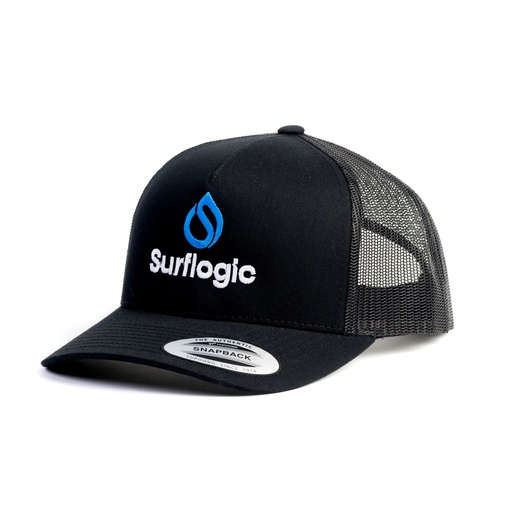 [59915] Gorra curve trucker negra